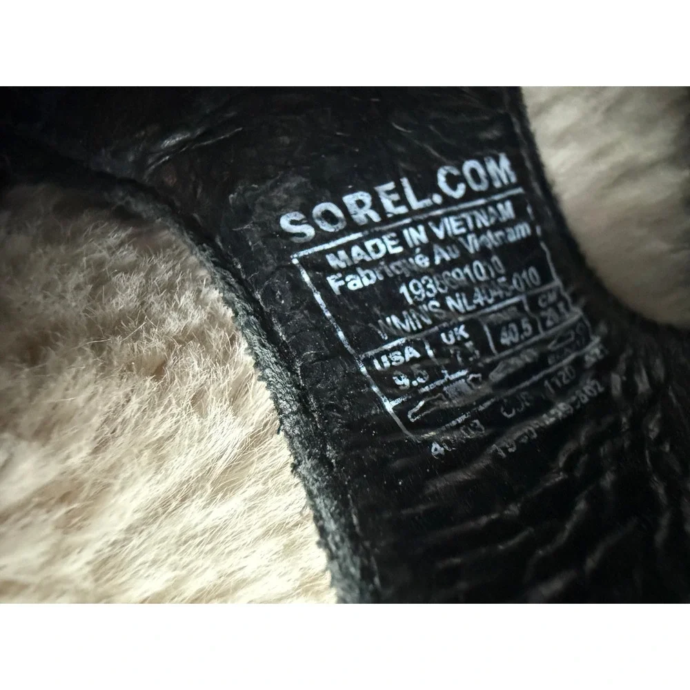 Sorel Ella li Flat Espadrille Sandals Black 9.5 - Picture 2 of 5
